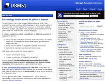 Tablet Screenshot of dbms2.com